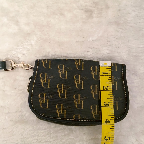 D&B 1975 Leather Brown Wristlet Flap Over - Picture 4 of 4